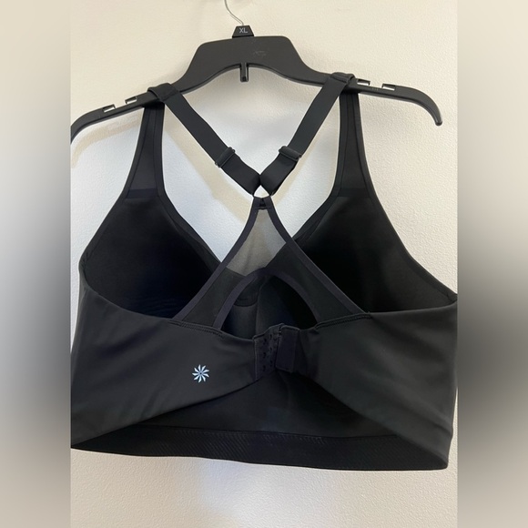 Athleta Advance High Impact Sports Bra Gym Running Basic Workout Black W2. - Picture 10 of 15